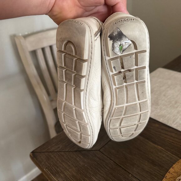 Coach Mary Lock up - Womens 8B pebbled leather driving moccasin loafers shoes - Picture 4 of 6